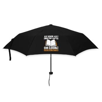 Wild auf Lesen Bücher lesen Buch lesen - Regenschirm (klein) - Schwarz - Vorne