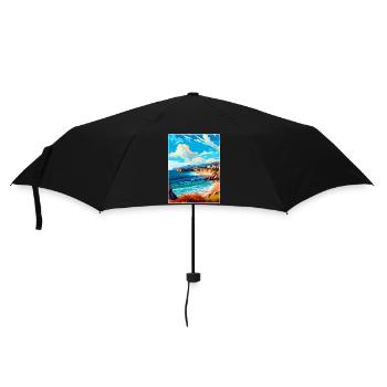 Cantabrie Espagne Affiche de voyage vintage Souvenir WPA - Parapluie standard - noir - Devant