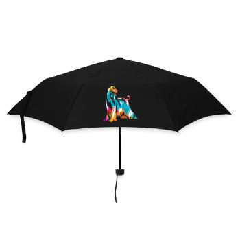 Geschmeidiger Windhund Rennsport - Regenschirm (klein) - Schwarz - Vorne