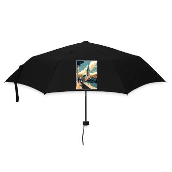 Krems An der Donau Österreich Vintage Reiseposter - Regenschirm (klein) - Schwarz - Vorne