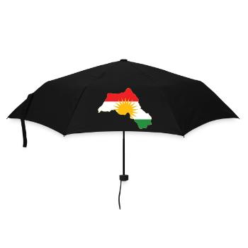 Kurdistan Region  - Regenschirm (klein) - Schwarz - Vorne