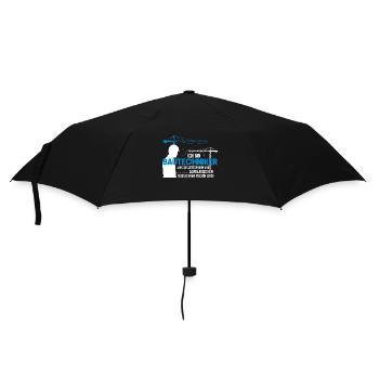 Zupackender Bauleiter Baustelle - Regenschirm (klein) - Schwarz - Vorne