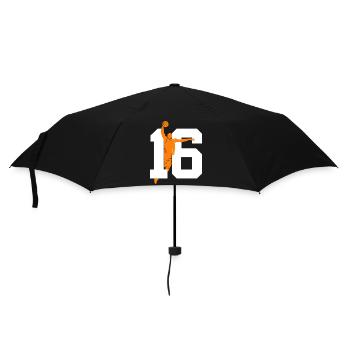 NUMBER 16 BASKETBALL 16TH BIRTHDAY - Umbrella (small) - black - Front