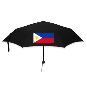 Philippinen - Regenschirm (klein) - Schwarz - Vorne