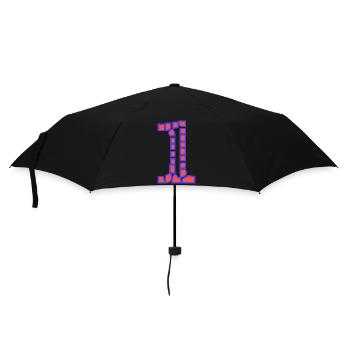 1. 1 Jahr. 1. JUBILÄUM. 1-JÄHRIGES JUBILÄUM - Regenschirm (klein) - Schwarz - Vorne
