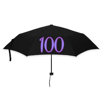 100 - Regenschirm (klein) - Schwarz - Vorne