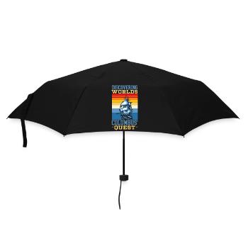 Entdeckung der Welten - Kolumbus' Suche - Kolumbus - Regenschirm (klein) - Schwarz - Vorne