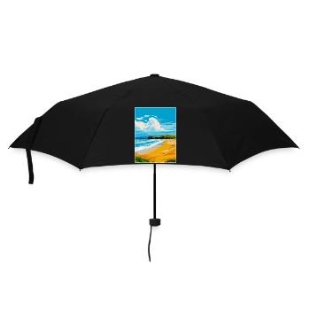 Whitesands Bay Pembrokeshire Coast Affiche de voyage - Parapluie standard - noir - Devant