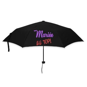 HOCHZEIT - Regenschirm (klein) - Schwarz - Vorne
