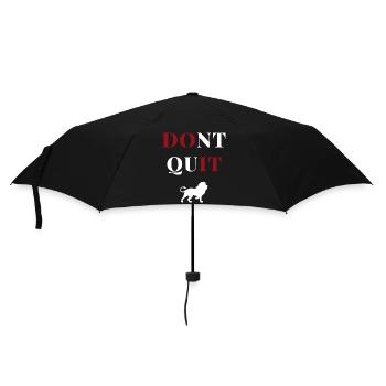 dont quit lion heart - Regenschirm (klein) - Schwarz - Vorne