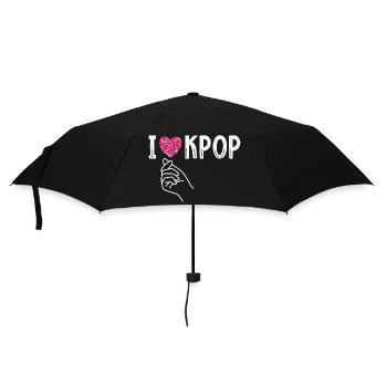Ich Liebe Kpop K-Pop - Regenschirm (klein) - Schwarz - Vorne