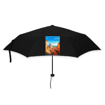 Rome Italy Vintage Travel Poster Souvenir Souvenir - Umbrella (small) - black - Front