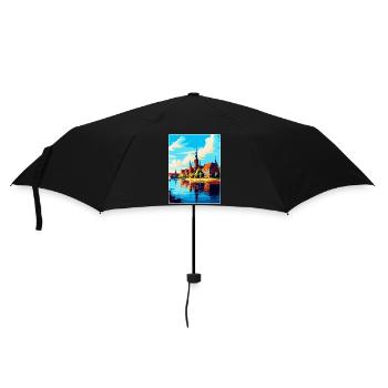 Szczecin Pologne Affiche de voyage vintage souvenir WPA - Parapluie standard - noir - Devant