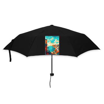 Lagos Portugal Vintage Travel Poster Souvenir WPA - Umbrella (small) - black - Front