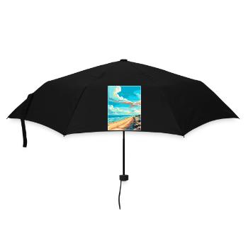 Zandvoort Pays-Bas Affiche de voyage vintage WPA - Parapluie standard - noir - Devant