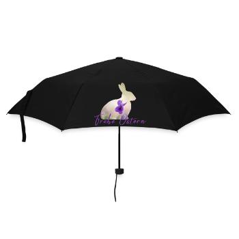Ostern Frohe Ostern - Regenschirm (klein) - Schwarz - Vorne