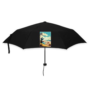 Zandvoort Niederlande Vintage Reiseposter WPA - Regenschirm (klein) - Schwarz - Vorne