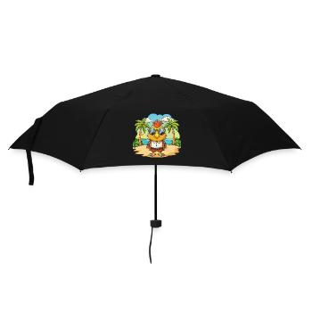 Hawk Funny Cartoon Summer Beach Sunglasses - Umbrella (small) - black - Front