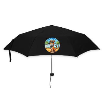 Polnische Jagdhund Hund Rasse Cartoon Sonnenbrille - Regenschirm (klein) - Schwarz - Vorne