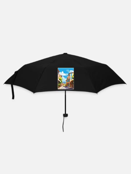 Cassis Frankreich Vintage Reiseposter WPA Souvenir - Regenschirm (klein) - Schwarz