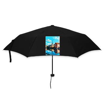Eskilstuna Suède Affiche de voyage vintage souvenir - Parapluie standard - noir - Devant