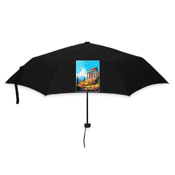 Corinthe antique Grèce Vintage Affiche de voyage WPA - Parapluie standard - noir - Devant