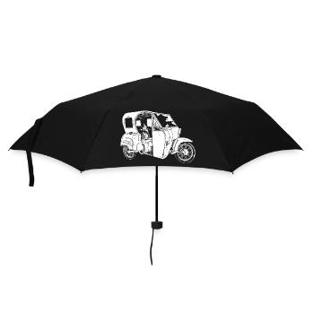 Krause Duo DDR Dreirad Moped - Regenschirm (klein) - Schwarz - Vorne
