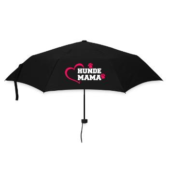 Hunde Mama - Regenschirm (klein) - Schwarz - Vorne