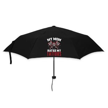 Meine Mutter hasst meine Tattoos Tätowierung Tatto - Regenschirm (klein) - Schwarz - Vorne