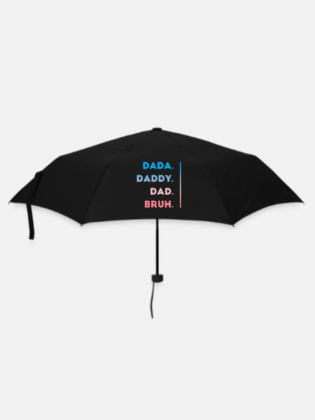 Lustiger Papa zum Vatertag - Regenschirm (klein) - Schwarz