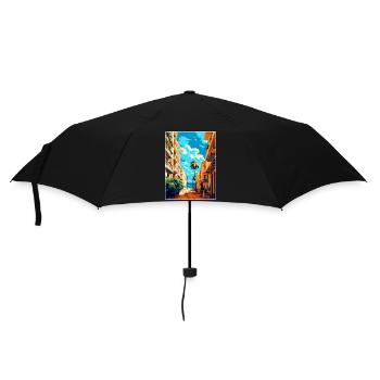 Malaga Espagne Affiche de voyage vintage WPA Souvenir - Parapluie standard - noir - Devant