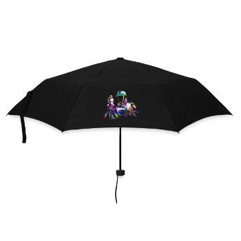 Präziser Vermessungstechniker Feldarbeit - Regenschirm (klein) - Schwarz - Vorne