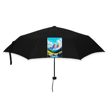 Dolomites Italy Vintage Travel Poster Souvenir WPA - Umbrella (small) - black - Front