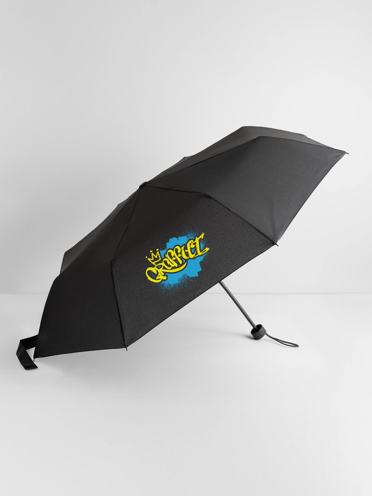 Grafitti Kind Sprayer - Regenschirm (klein) - Schwarz - Vorne