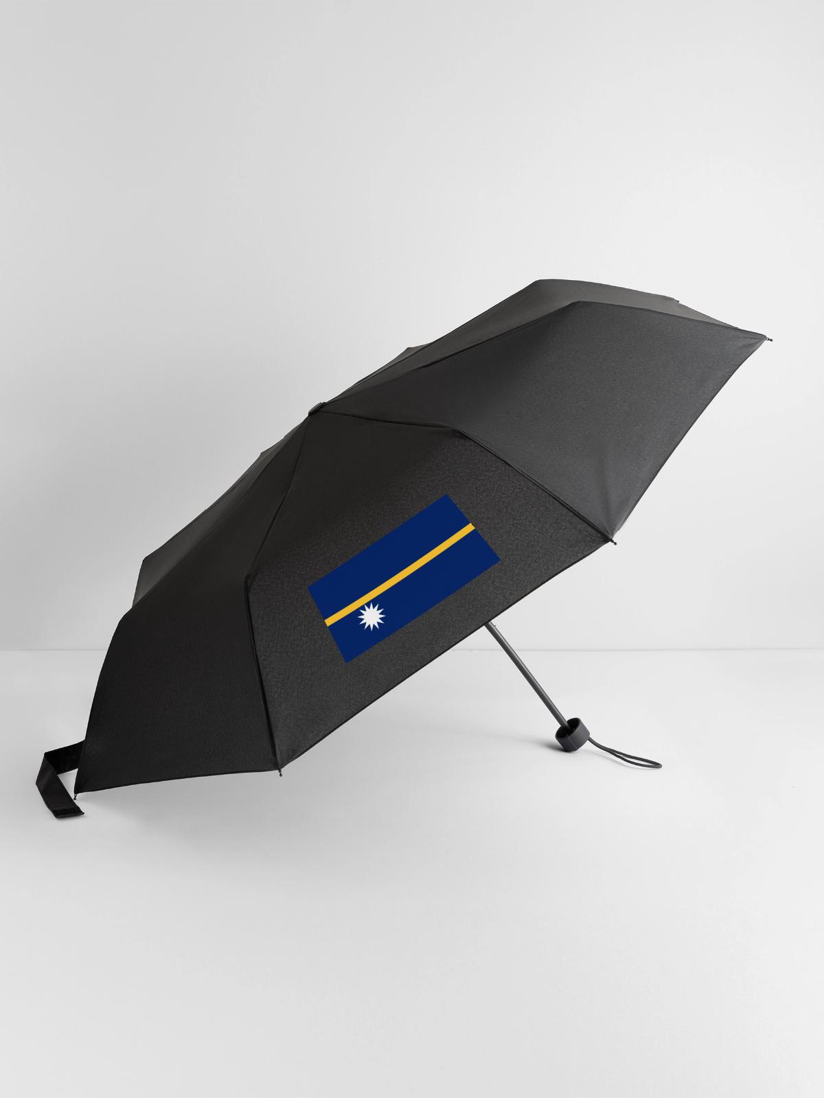 Nauru - Regenschirm (klein) - Schwarz - Vorne