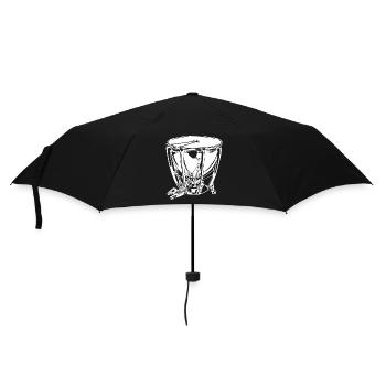Donnernder Pauken Orchesterklang - Regenschirm (klein) - Schwarz - Vorne