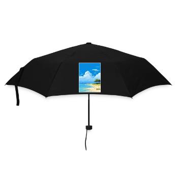 Lady Elliot Island Australien Deko Reiseposter - Regenschirm (klein) - Schwarz - Vorne