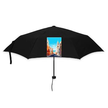 Cadix Espagne Affiche de voyage vintage WPA Art Souvenir - Parapluie standard - noir - Devant