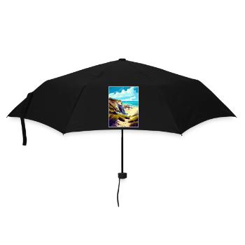 Crystal Cove California Vintage Reiseposter WPA - Regenschirm (klein) - Schwarz - Vorne