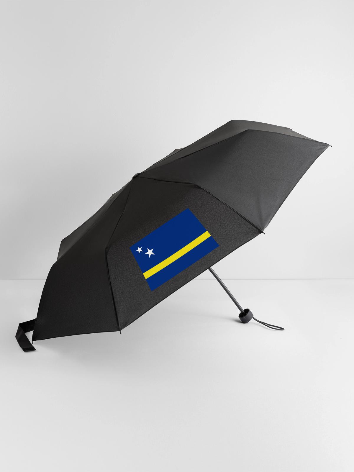 Curacao - Regenschirm (klein) - Schwarz - Vorne