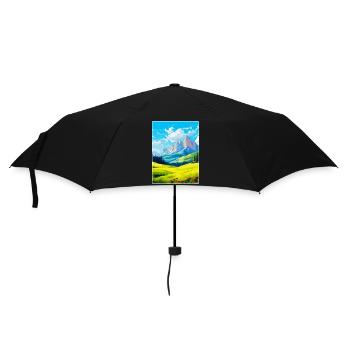 Dolomites Italy Vintage Travel Poster Souvenir WPA - Umbrella (small) - black - Front