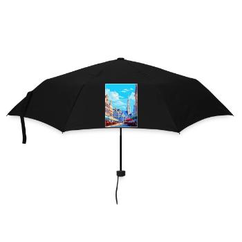 Bruxelles Belgique Poster de voyage vintage souvenir - Parapluie standard - noir - Devant
