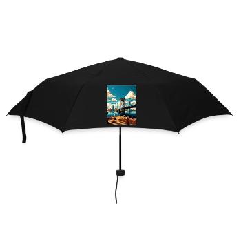 Jacksonville Florida Vintage Reiseposter WPA Kunst - Regenschirm (klein) - Schwarz - Vorne
