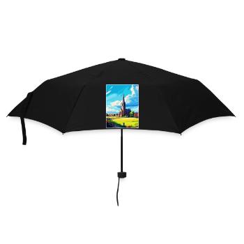 St Andrews Scotland Uk Travel Poster Souvenir WPA - Umbrella (small) - black - Front