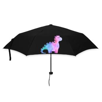 Dino - Regenschirm (klein) - Schwarz - Vorne