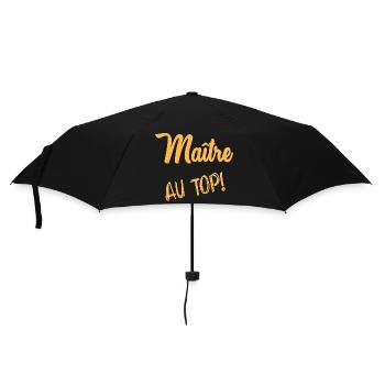 THANK YOU. MASTER. - Umbrella (small) - black - Front