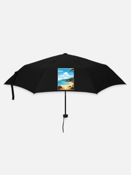 Abel Tasman Nationalpark Neuseeland Souvenir - Regenschirm (klein) - Schwarz