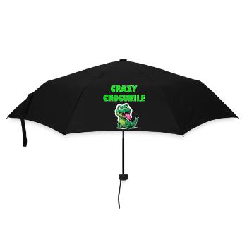Crazy Crocodile - Regenschirm (klein) - Schwarz - Vorne