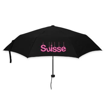 SUISSE. PAYS. GENEVE. SUISSE. HUMOUR - Parapluie standard - noir - Devant