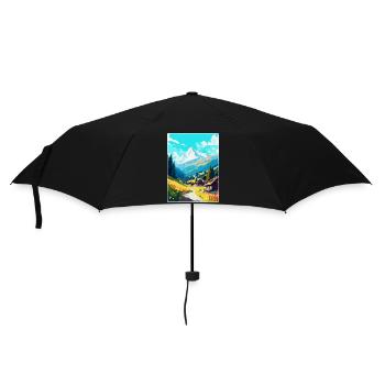 Mayrofen, Autriche, Affiche de voyage vintage, souvenir - Parapluie standard - noir - Devant